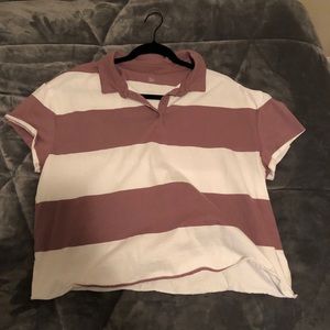 Striped oversized top